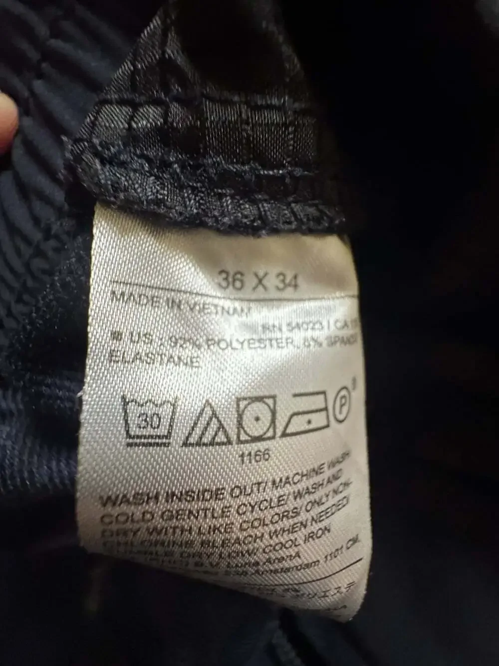 Banana Republic Men’s Slim Tapered Pants 36x34 Navy Blue Drawstring Stretch